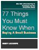 77 Things You Must Know when Buying a Small Business